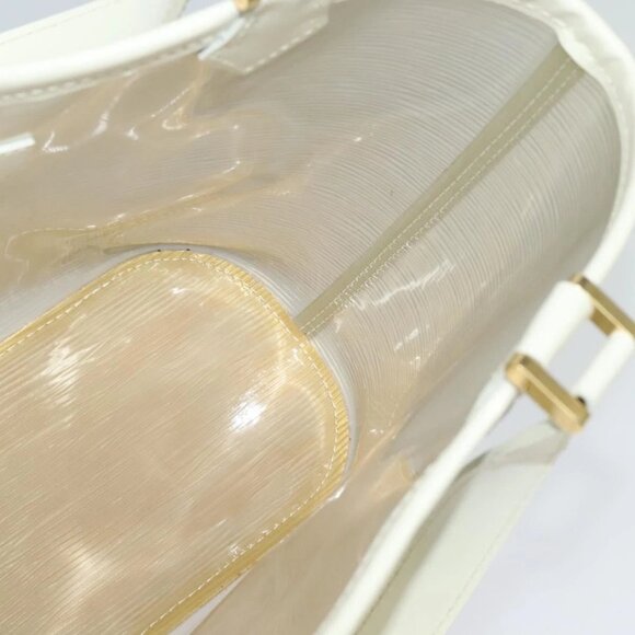 LOUIS VUITTON Epi Plage Mini Lagoon Bay Hand Bag White M92263 LV Auth 134761 - Picture 10 of 16